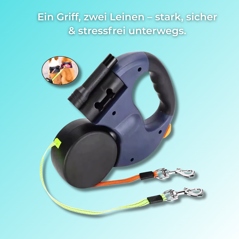 PawGlide Pro 360™ – Die innovative Doppel-Leine für stressfreie Spaziergänge