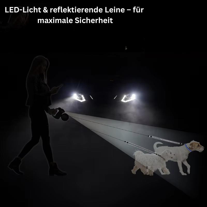 PawGlide Pro 360™ – Die innovative Doppel-Leine für stressfreie Spaziergänge